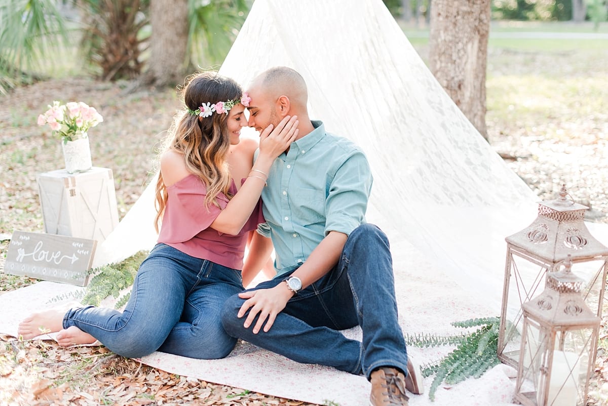 boho chic engagement pictures