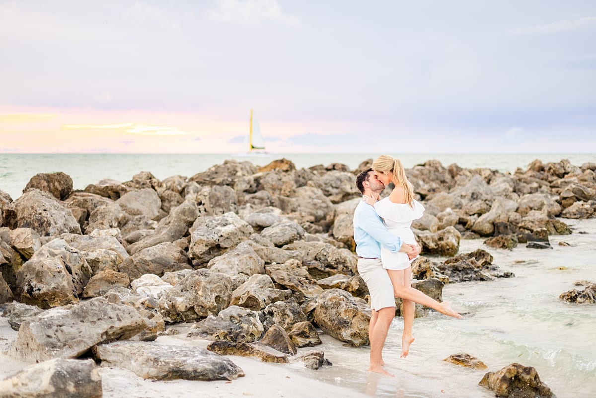 clearwater beach engagement pictures