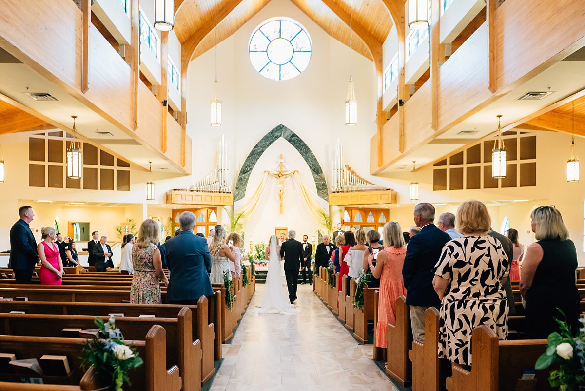 St Patrick’s Catholic Church Palm Beach wedding ceremony