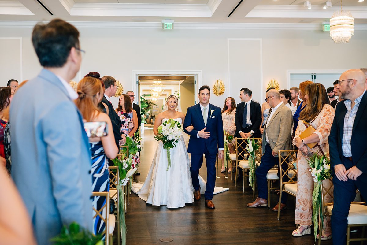 emotional wedding ceremony Pelican Club Jupiter Florida