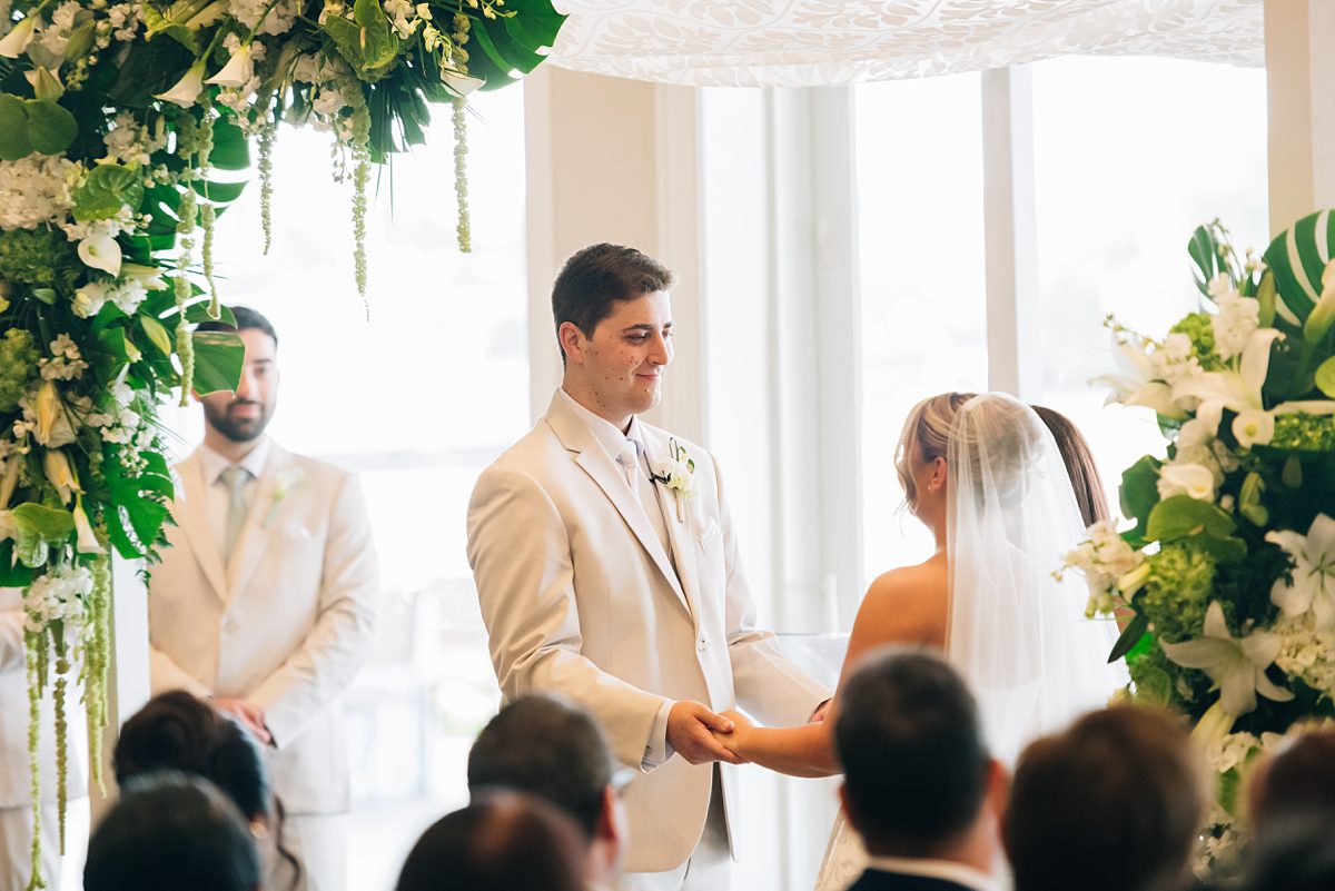 emotional wedding ceremony Pelican Club Jupiter Florida