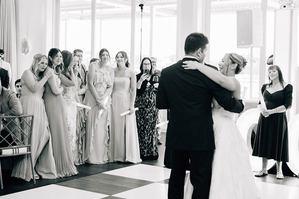 wedding reception waterfront Pelican Club